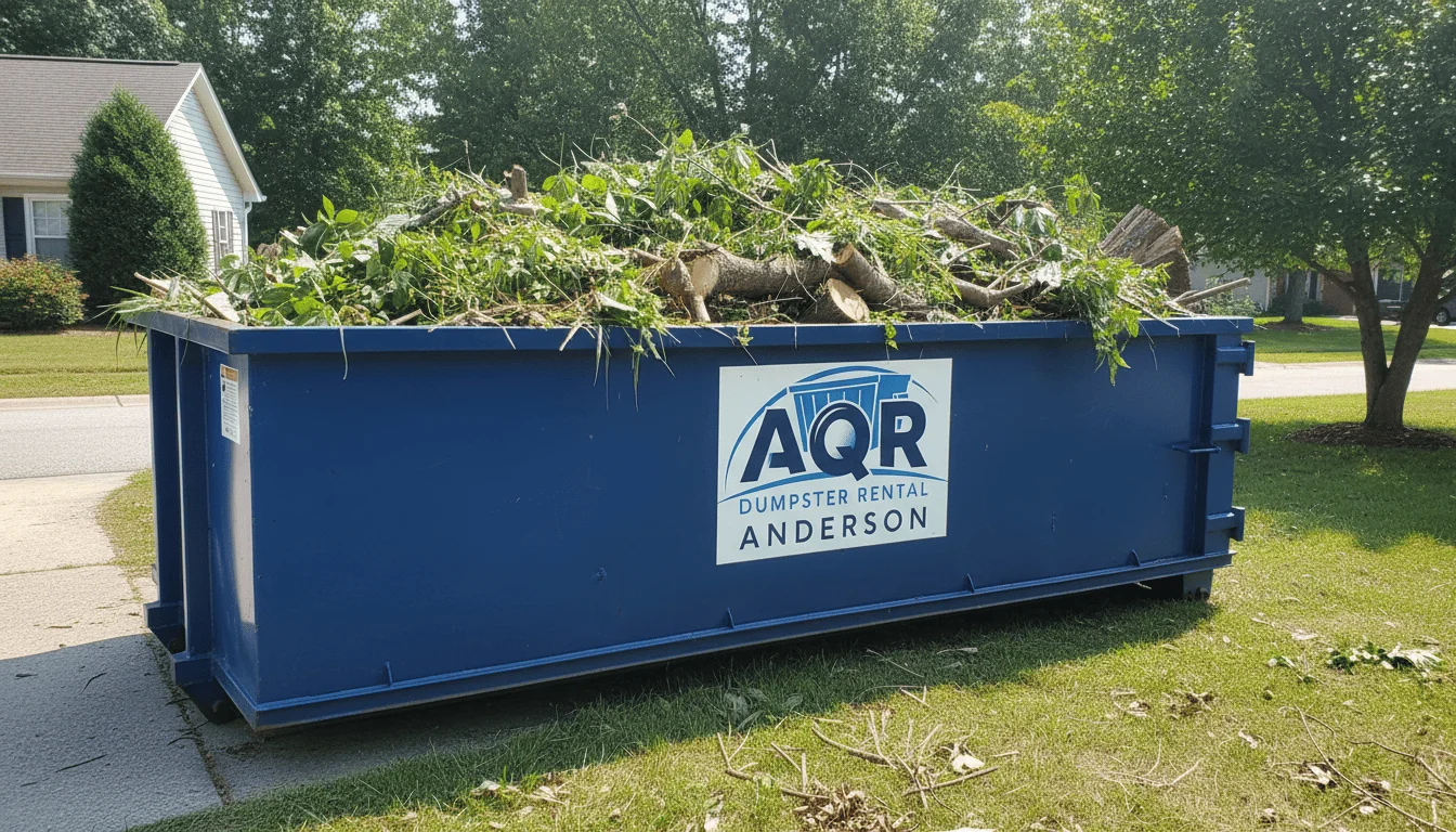 Yard Waste Dumpster Rental Anderson SC-img